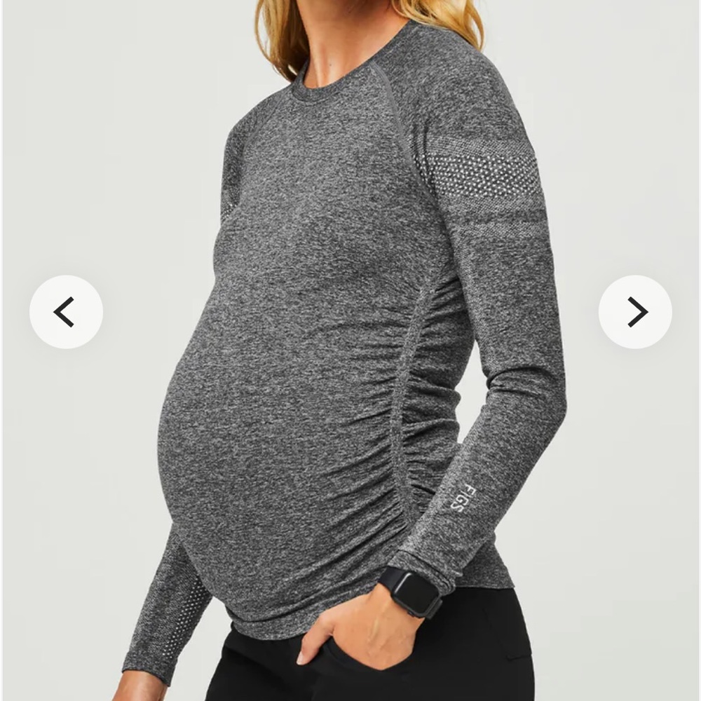 FIGS grey maternity underscrub